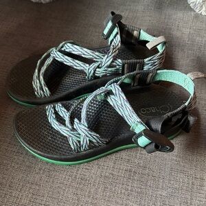Chaco Multicolor Strappy Sandals with Black Base